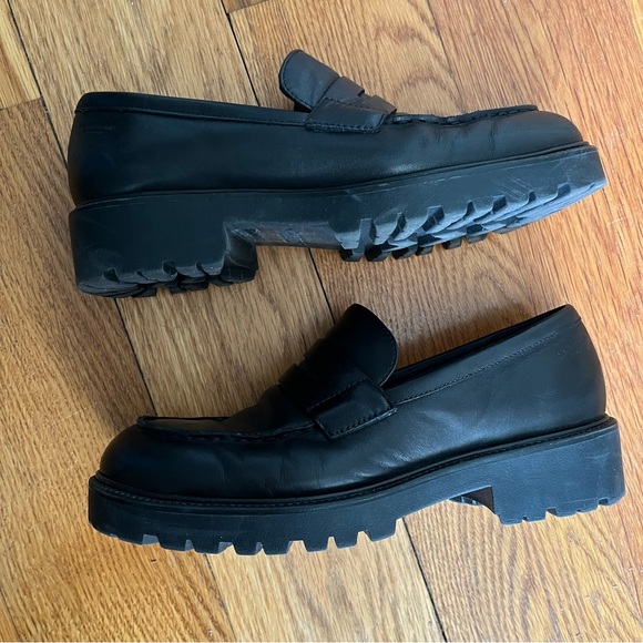 Vagabond Shoemaker Leather Loafers - Picture 4 of 9